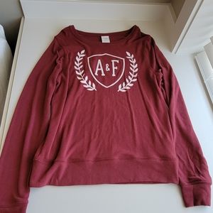 Abercrombie and Fitch burgundy sweater size small